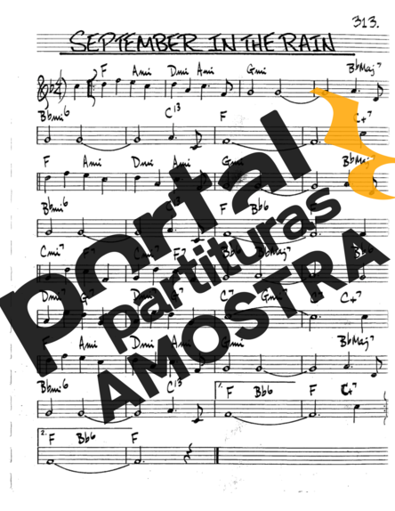 The Real Book of Jazz September In The Rain partitura para Trompete