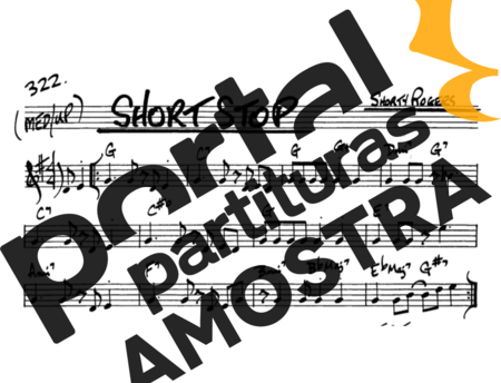 The Real Book of Jazz Short Stop partitura para Saxofone Alto (Eb)
