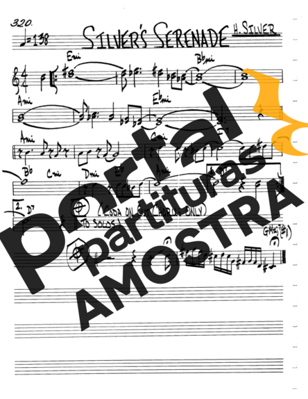 The Real Book of Jazz Silvers Serenade partitura para Teclado