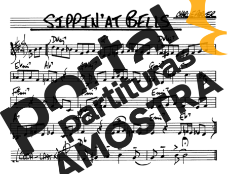 The Real Book of Jazz Sippin At Bells partitura para Saxofone Alto (Eb)