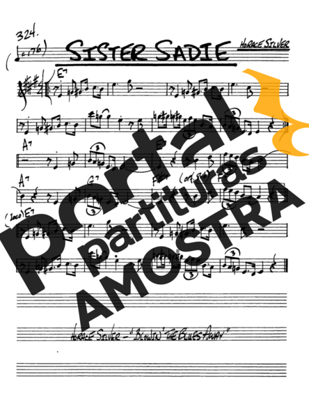 The Real Book of Jazz Sister Sadie partitura para Saxofone Alto (Eb)