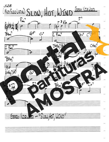 The Real Book of Jazz Slow Hot Wind partitura para Clarinete (C)