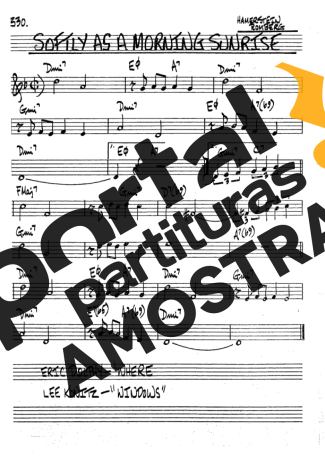 The Real Book of Jazz Softly As A Morning Sunrise partitura para Clarinete (Bb)