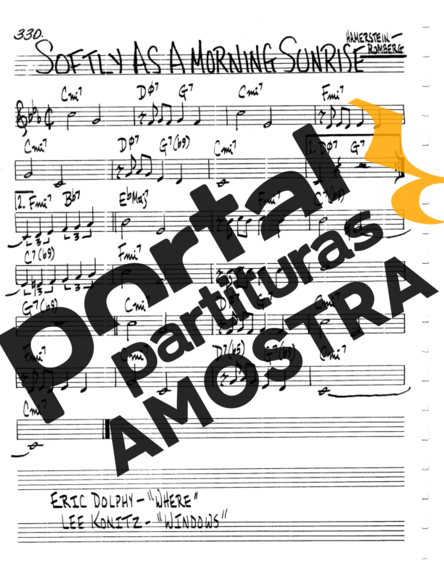 The Real Book of Jazz Softly As A Morning Sunrise partitura para Clarinete (C)