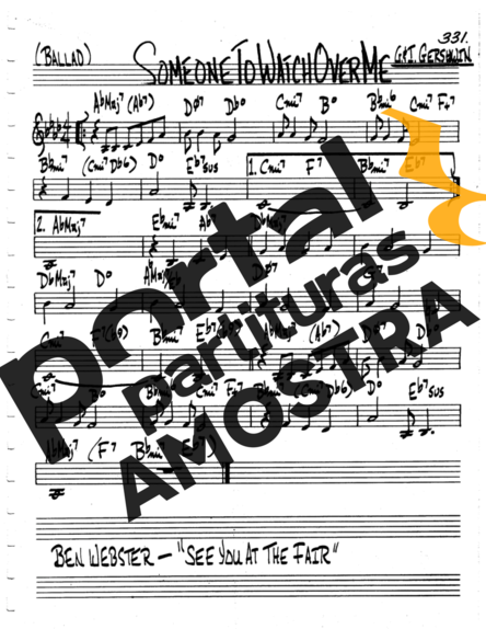 The Real Book of Jazz Someone To Watch Over Me partitura para Violino