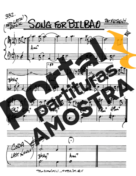 The Real Book of Jazz Song For Bilbao partitura para Saxofone Alto (Eb)