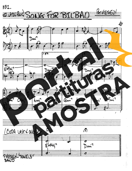 The Real Book of Jazz Song For Bilbao partitura para Saxofone Tenor Soprano (Bb)