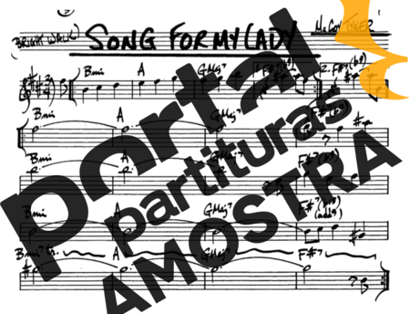 The Real Book of Jazz Song For My Lady partitura para Saxofone Alto (Eb)