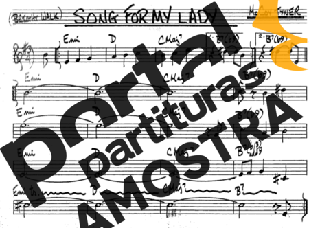 The Real Book of Jazz Song For My Lady partitura para Saxofone Tenor Soprano (Bb)