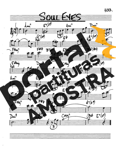 The Real Book of Jazz Soul Eyes partitura para Saxofone Alto (Eb)