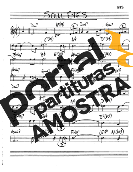 The Real Book of Jazz Soul Eyes partitura para Saxofone Tenor Soprano (Bb)