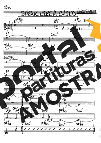 The Real Book of Jazz Speak Like A Child partitura para Clarinete (Bb)