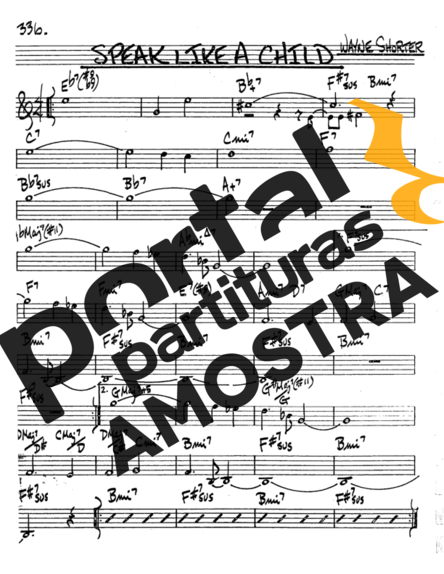 The Real Book of Jazz Speak Like A Child partitura para Trompete