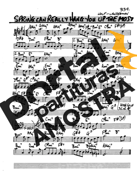The Real Book of Jazz Spring Can Really Hang You Up The Most partitura para Saxofone Alto (Eb)