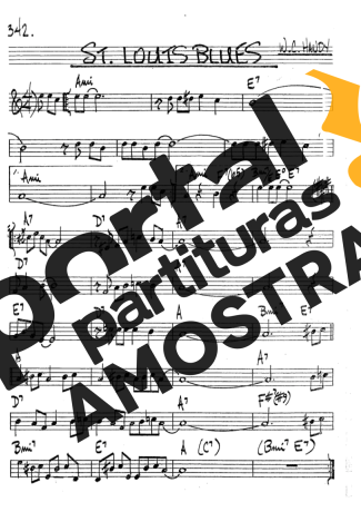 The Real Book of Jazz St Louis Blues partitura para Clarinete (Bb)