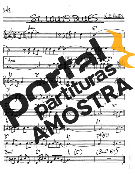 The Real Book of Jazz St Louis Blues partitura para Saxofone Tenor Soprano (Bb)
