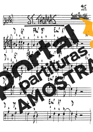 The Real Book of Jazz St Thomas partitura para Clarinete (Bb)