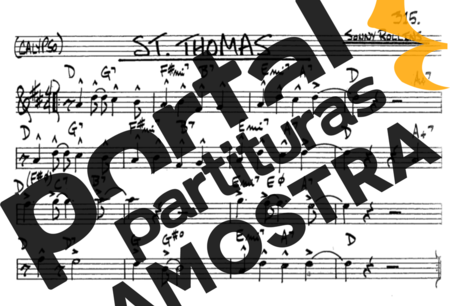 The Real Book of Jazz St Thomas partitura para Trompete