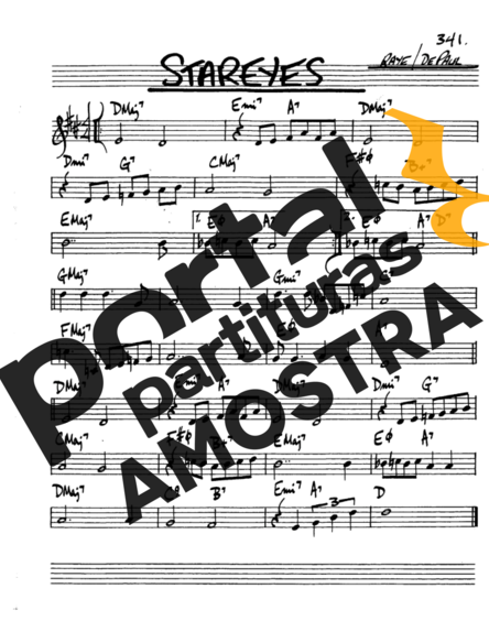 The Real Book of Jazz Stareyes partitura para Saxofone Alto (Eb)