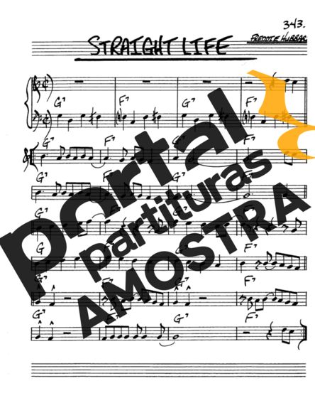 The Real Book of Jazz Straight Life partitura para Saxofone Alto (Eb)