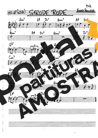 The Real Book of Jazz Strode Rode partitura para Clarinete (Bb)