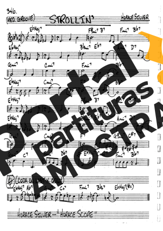 The Real Book of Jazz Strollin partitura para Clarinete (Bb)