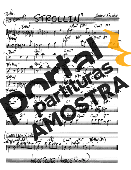 The Real Book of Jazz Strollin partitura para Saxofone Alto (Eb)