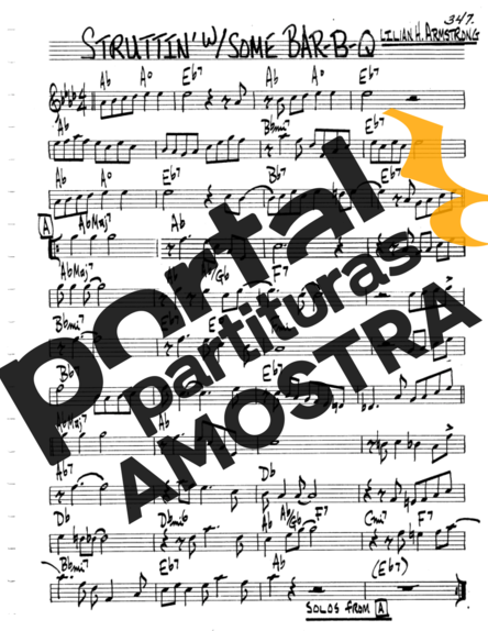 The Real Book of Jazz Struttin With Some Bar B Q partitura para Flauta Transversal