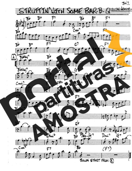 The Real Book of Jazz Struttin With Some Bar partitura para Contra Baixo