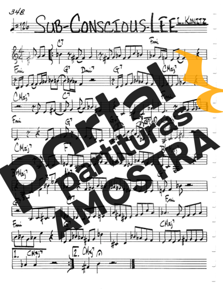 The Real Book of Jazz Subconscious Lee partitura para Teclado