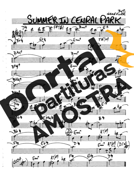 The Real Book of Jazz Summer In Central Park partitura para Saxofone Alto (Eb)