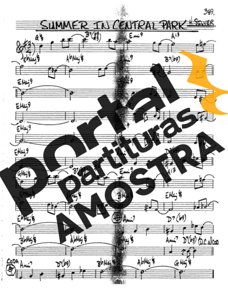The Real Book of Jazz Summer In Central Park partitura para Saxofone Tenor Soprano (Bb)