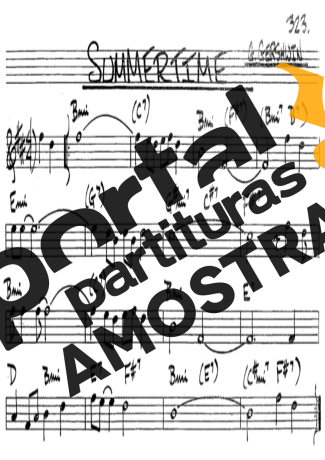 The Real Book of Jazz Summertime partitura para Clarinete (Bb)