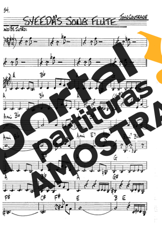 The Real Book of Jazz Syeedas Song Flute partitura para Clarinete (Bb)