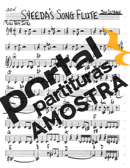 The Real Book of Jazz Syeedas Song Flute partitura para Flauta Transversal