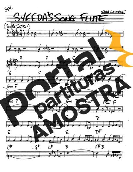 The Real Book of Jazz Syeedas Song Flute partitura para Saxofone Alto (Eb)