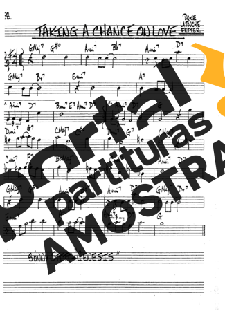 The Real Book of Jazz Taking A Chance On Love partitura para Clarinete (Bb)