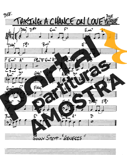 The Real Book of Jazz Taking A Chance On Love partitura para Saxofone Alto (Eb)