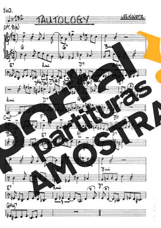 The Real Book of Jazz Tautology partitura para Clarinete (Bb)