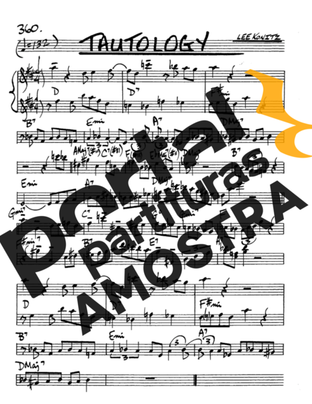The Real Book of Jazz  partitura para Saxofone Alto (Eb)