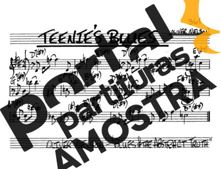 The Real Book of Jazz Teenies Blues partitura para Saxofone Alto (Eb)