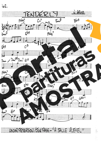 The Real Book of Jazz Tenderly partitura para Clarinete (Bb)