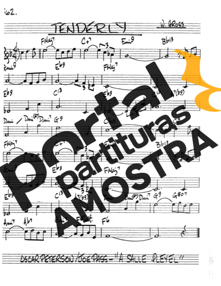The Real Book of Jazz Tenderly partitura para Trompete