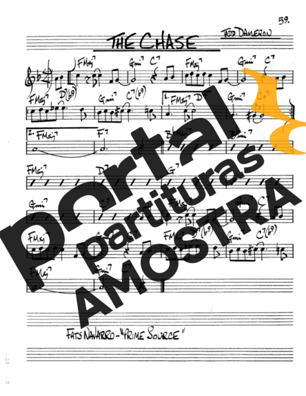 The Real Book of Jazz The Chase partitura para Saxofone Alto (Eb)