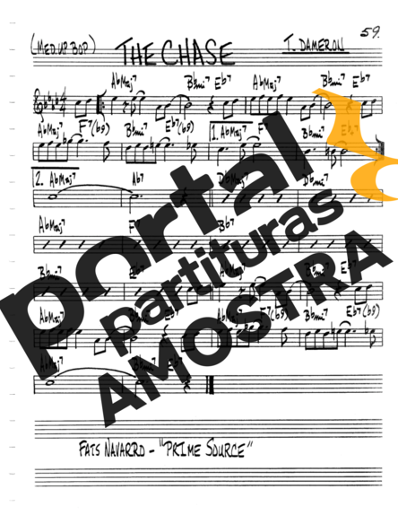 The Real Book of Jazz The Chase partitura para Teclado