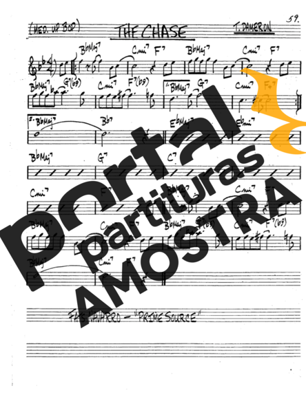 The Real Book of Jazz The Chase partitura para Trompete