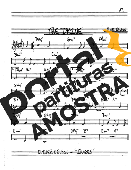 The Real Book of Jazz The Drive partitura para Saxofone Tenor Soprano (Bb)