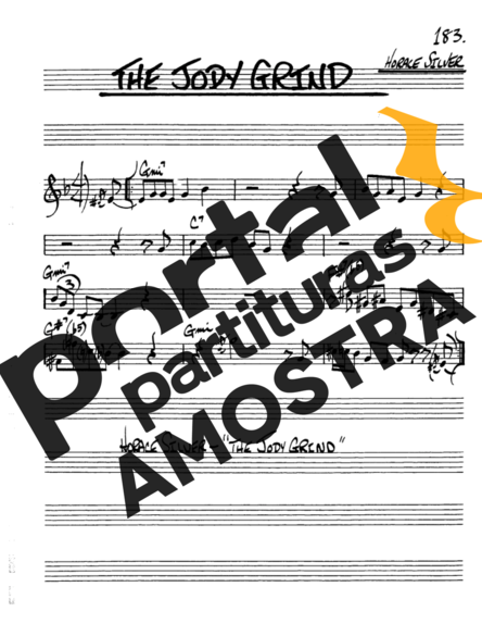 The Real Book of Jazz The Jody Grind partitura para Saxofone Alto (Eb)