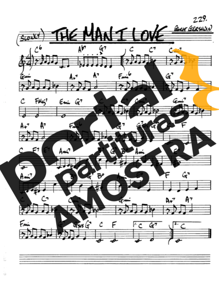 The Real Book of Jazz The Man I Love partitura para Saxofone Alto (Eb)