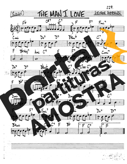 The Real Book of Jazz The Man I Love partitura para Saxofone Tenor Soprano (Bb)